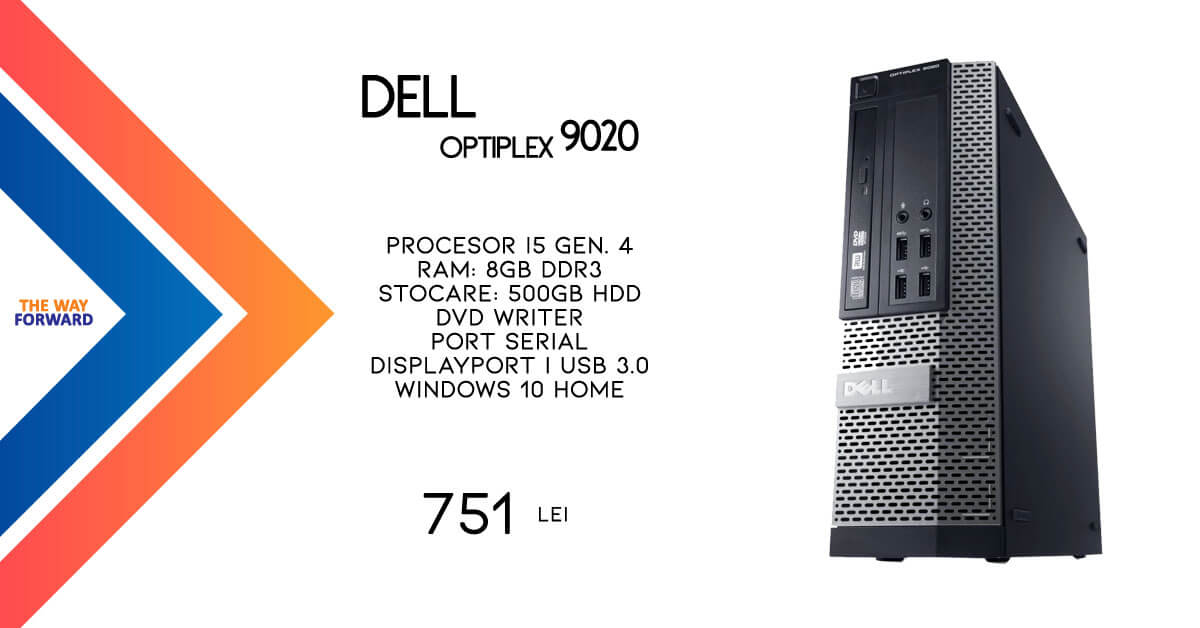 Calculatoare Dell OptiPlex 9020 SFF, i5-4570, Win 10 Home