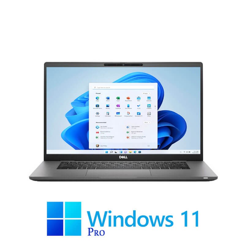 Laptop Dell Latitude 7520, Quad Core i5-1145G7, SSD, Display NOU FHD, Win 11 Pro