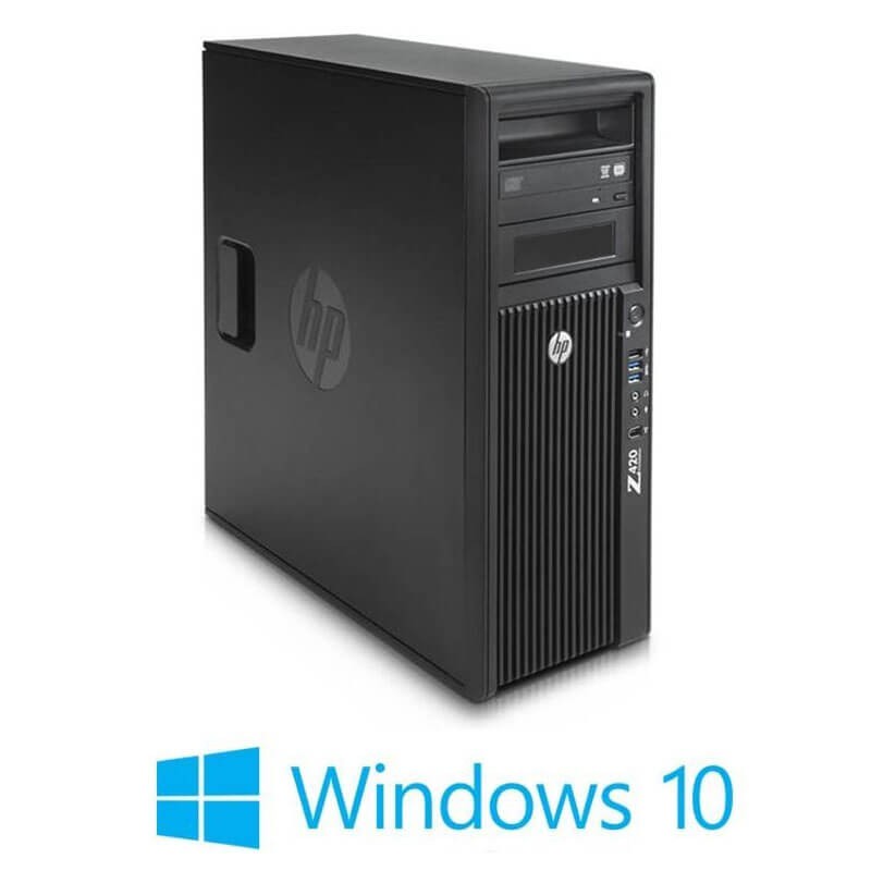 Workstation HP Z420, Octa Core E5-2670, 240GB SSD, Radeon R7 430, Win 10 Home