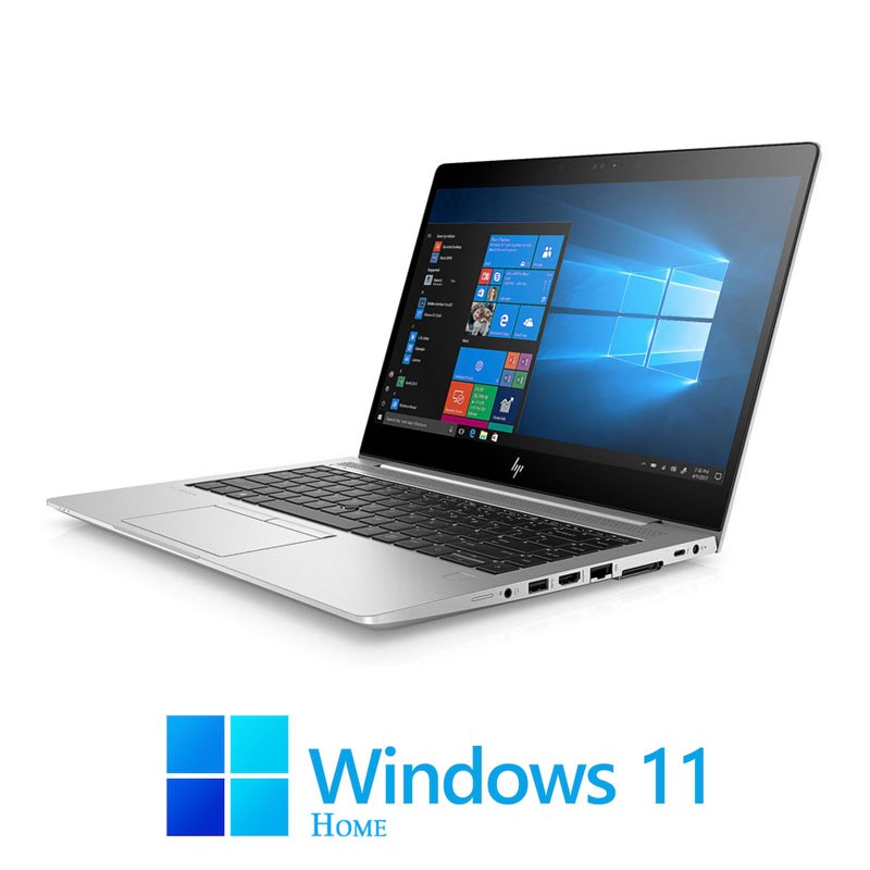 Laptop HP EliteBook 840 G5, Quad Core i7-8550U, 16GB DDR4, SSD, FHD, Win 11 Home