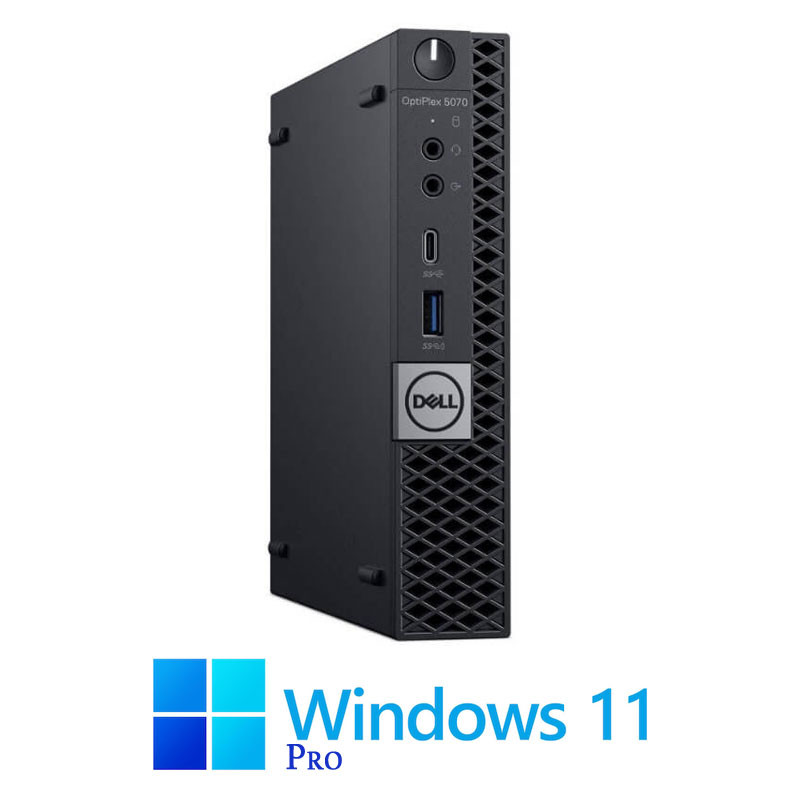 Mini PC Dell OptiPlex 5070, Hexa Core i5-8400T, 16GB DDR4, 256GB SSD, Win 11 Pro