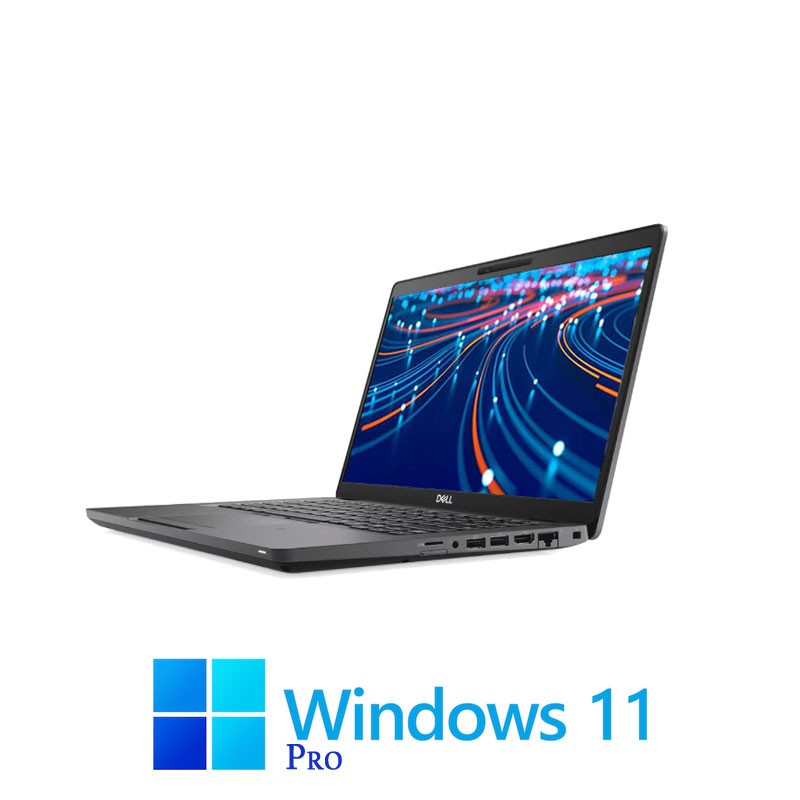 Laptopuri Dell Latitude 5400, Quad Core i5-8365U, SSD, Display NOU FHD, Win 11 Pro