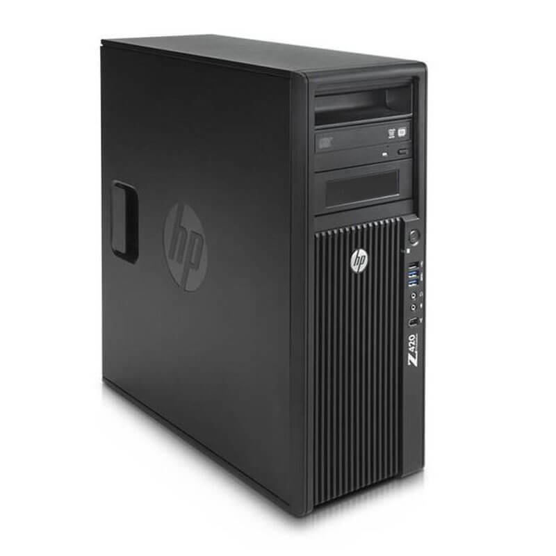 Workstation SH HP Z420, Octa Core E5-2670, 240GB SSD NOU, Radeon R7 430 2GB