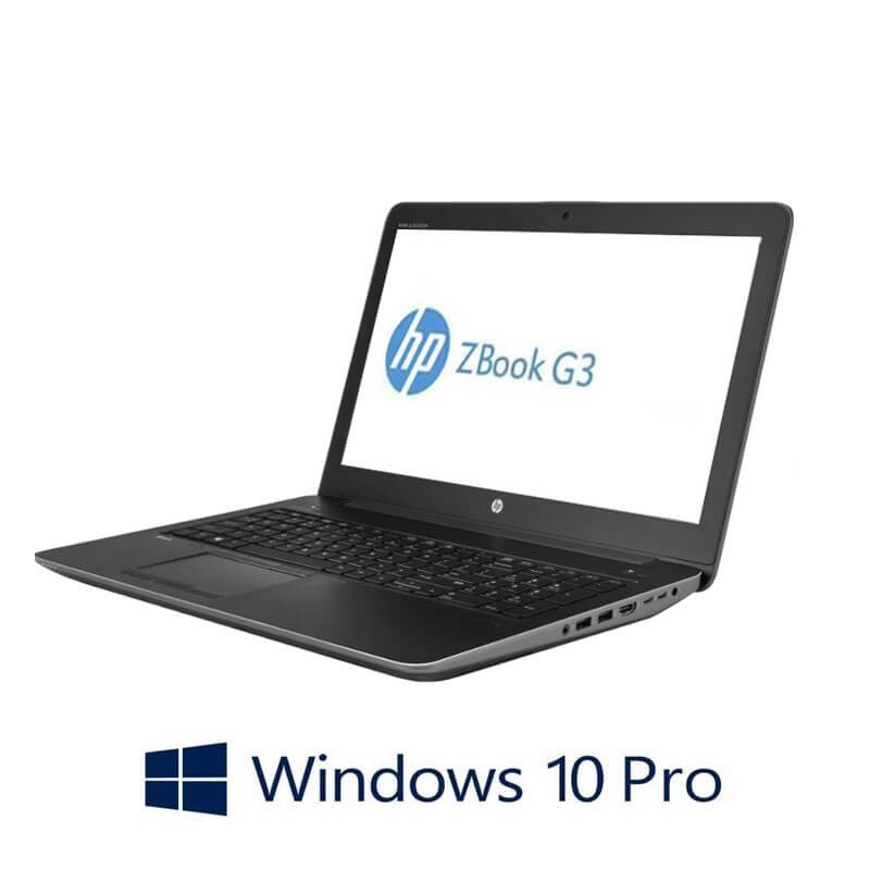 Laptop HP ZBook 15 G3, Quad Core i7-6700HQ, SSD, Quadro M2000M, Win 10 Pro