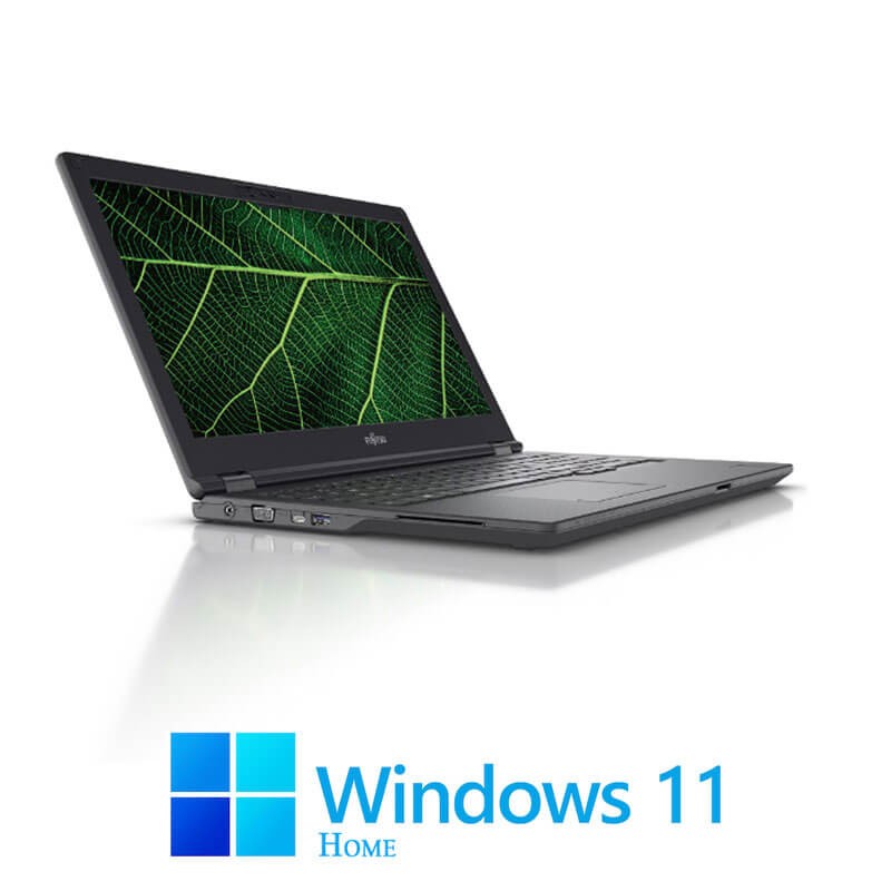 Laptop Fujitsu LIFEBOOK E5511, Quad Core i5-1135G7, 256GB SSD, FHD, Win 11 Home