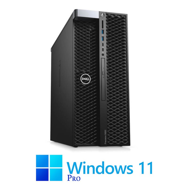 Workstation Dell Precision 5820, W-2223, SSD, Radeon Pro WX 3200 4GB, Win 11 Pro