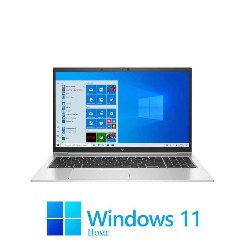 Laptopuri HP EliteBook 850 G7, Quad Core i5-10210U, 256GB SSD, Full HD, Win 11 Home