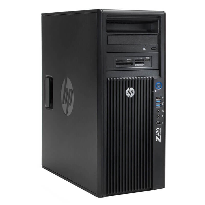 Workstation SH HP Z420, Hexa Core E5-1650, 512GB SSD, AMD Radeon R7 430 2GB