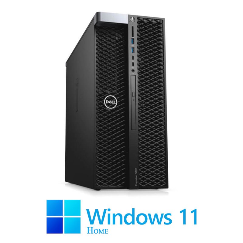 Workstation Dell Precision 5820, W-2223, SSD, Radeon Pro WX 3200 4GB, Win 11 Home