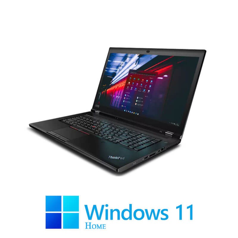 Laptop Lenovo P73, Hexa Core E-2276M, SSD, Display NOU, RTX 5000 16GB, Win 11 Home