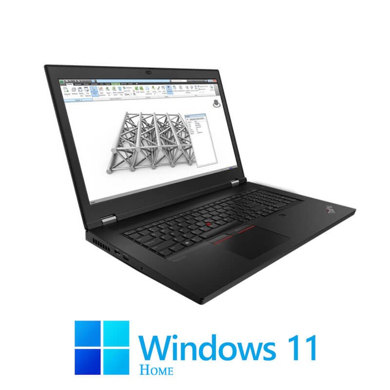 Laptop Lenovo P17 Gen 1, W-10855M, 64GB, Display NOU, RTX 5000 16GB, Win 11 Home