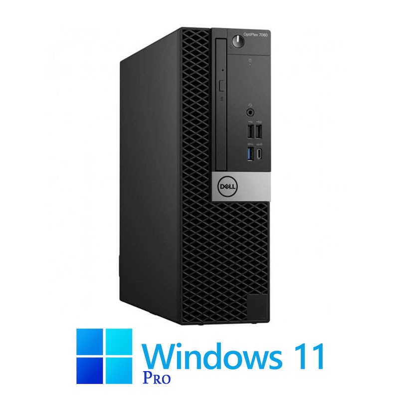 Calculatoare Dell OptiPlex 7060 SFF, Hexa Core i5-9500, 8GB, 256GB SSD, Win 11 Pro